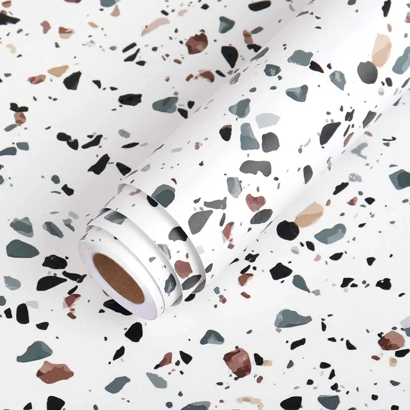 Whitening Strip 3D - Terrazzo Contact Paper Rolo de papel