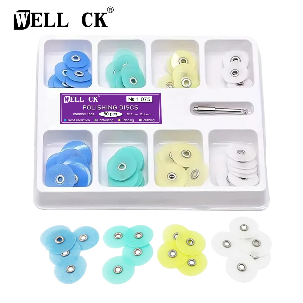 Teeth Whitening Kit Professional - WELLCK Discos de polimento dentário Redução