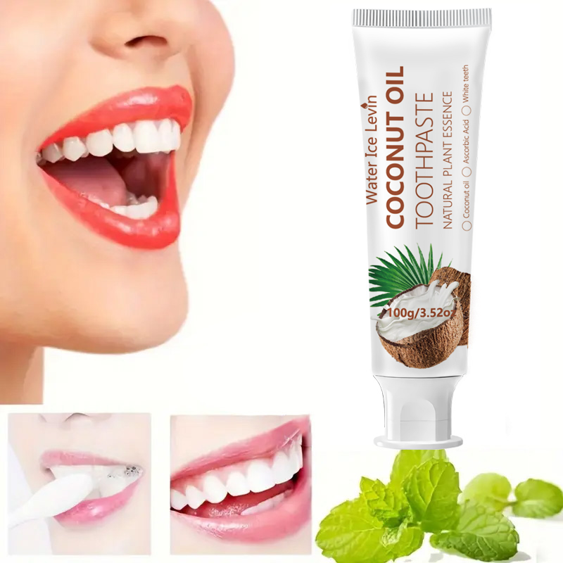 Teeth Whitening With Coconut Oil - Pasta de Dente de Óleo de