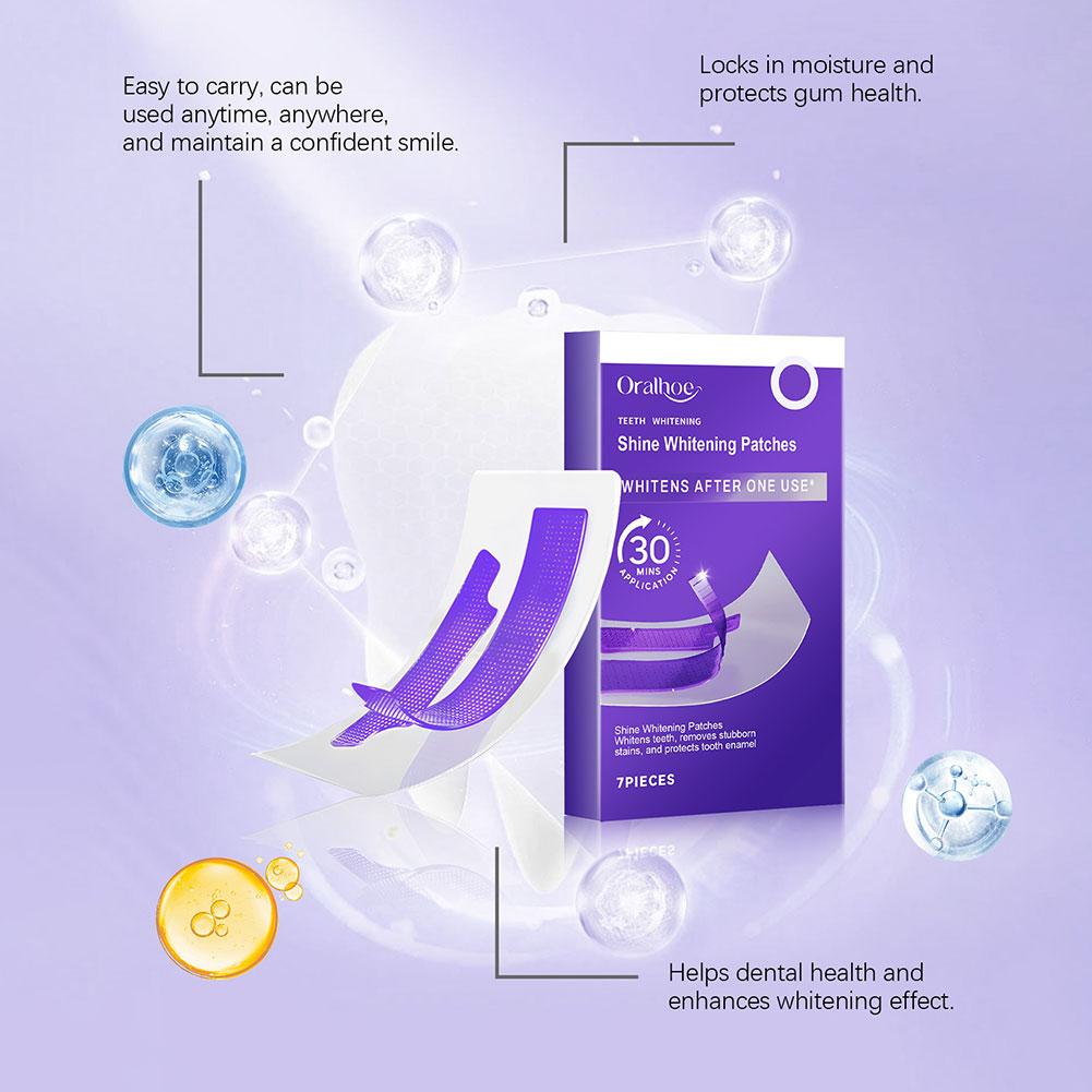 7 tiras roxas para clareamento - Teeth Whitening Bleaching Kit avaliação e preço