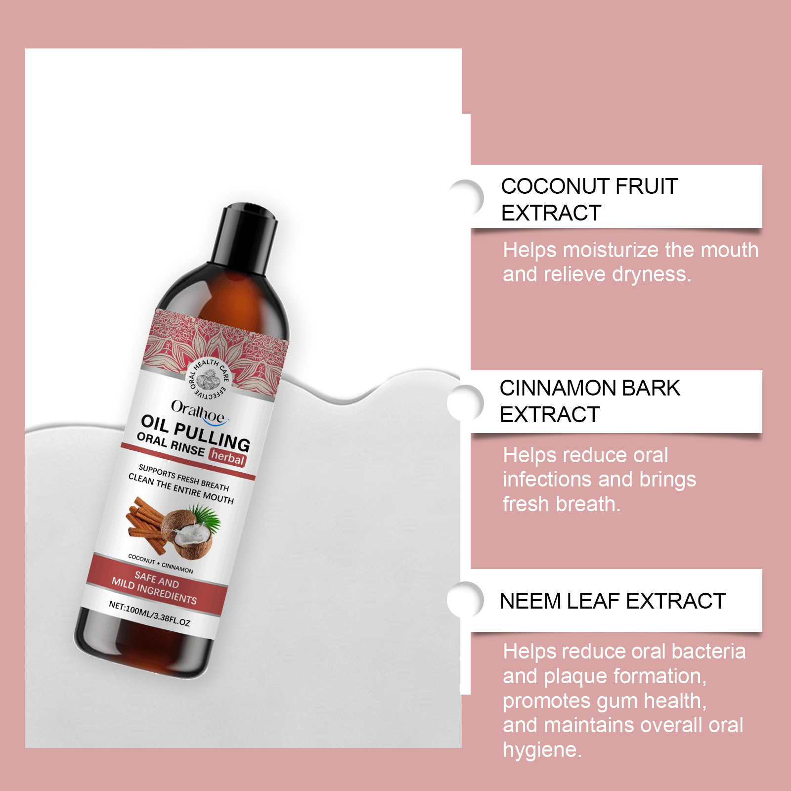 Óleo de tração de coco enxagua - Teeth Whitening With Coconut Oil avaliação e preço
