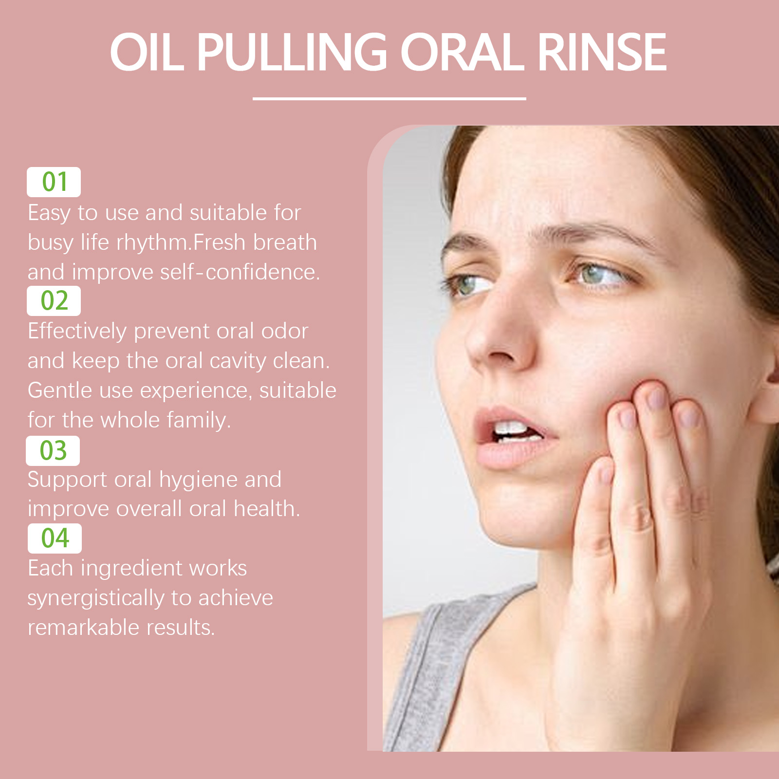 Óleo de tração de coco enxagua - Teeth Whitening With Coconut Oil avaliação e preço
