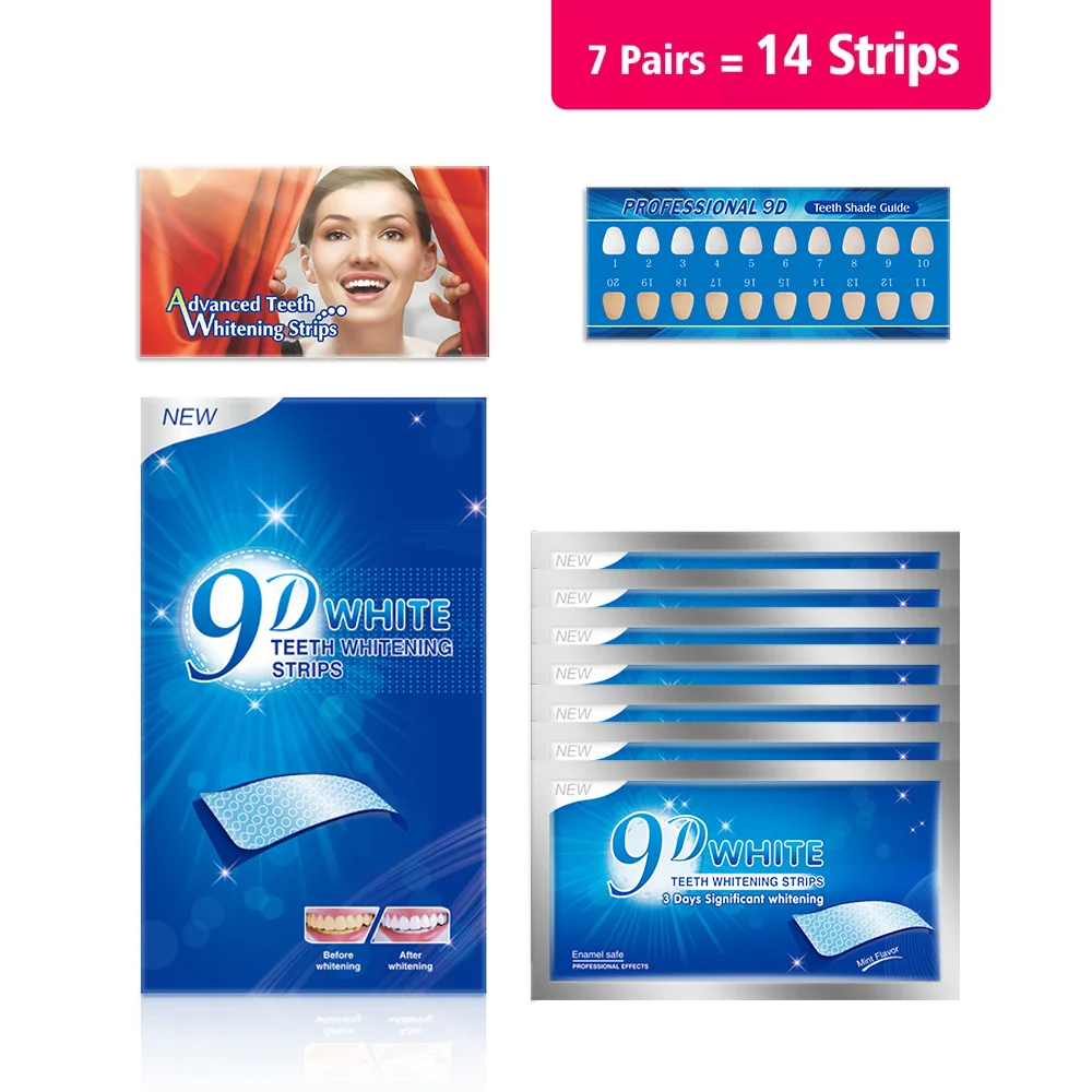 As tiras profissionais de clar - Whitening Strip 3D avaliação e preço