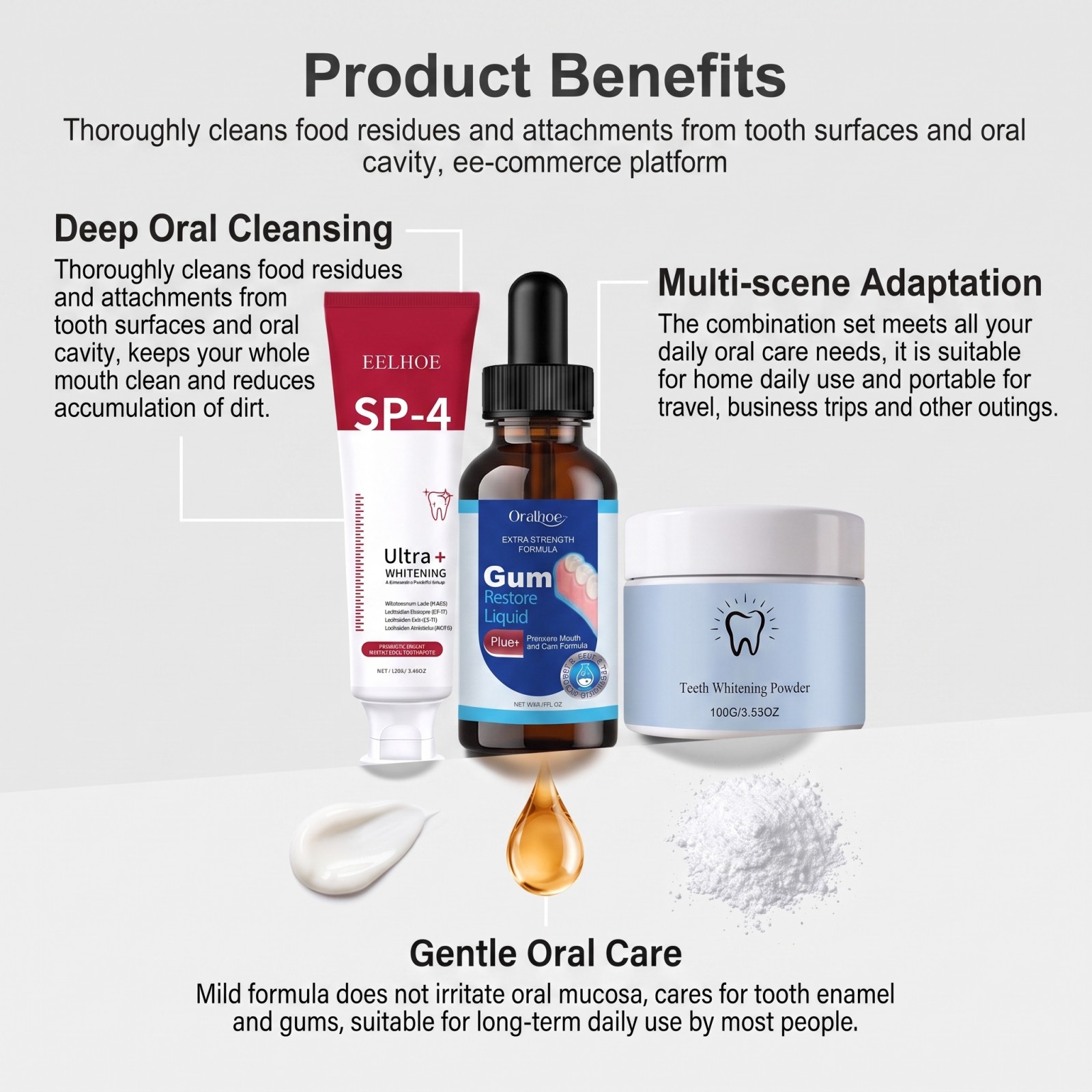 Kit de Cuidados Bucais: Pasta  - Teeth Whitening Remedies avaliação e preço
