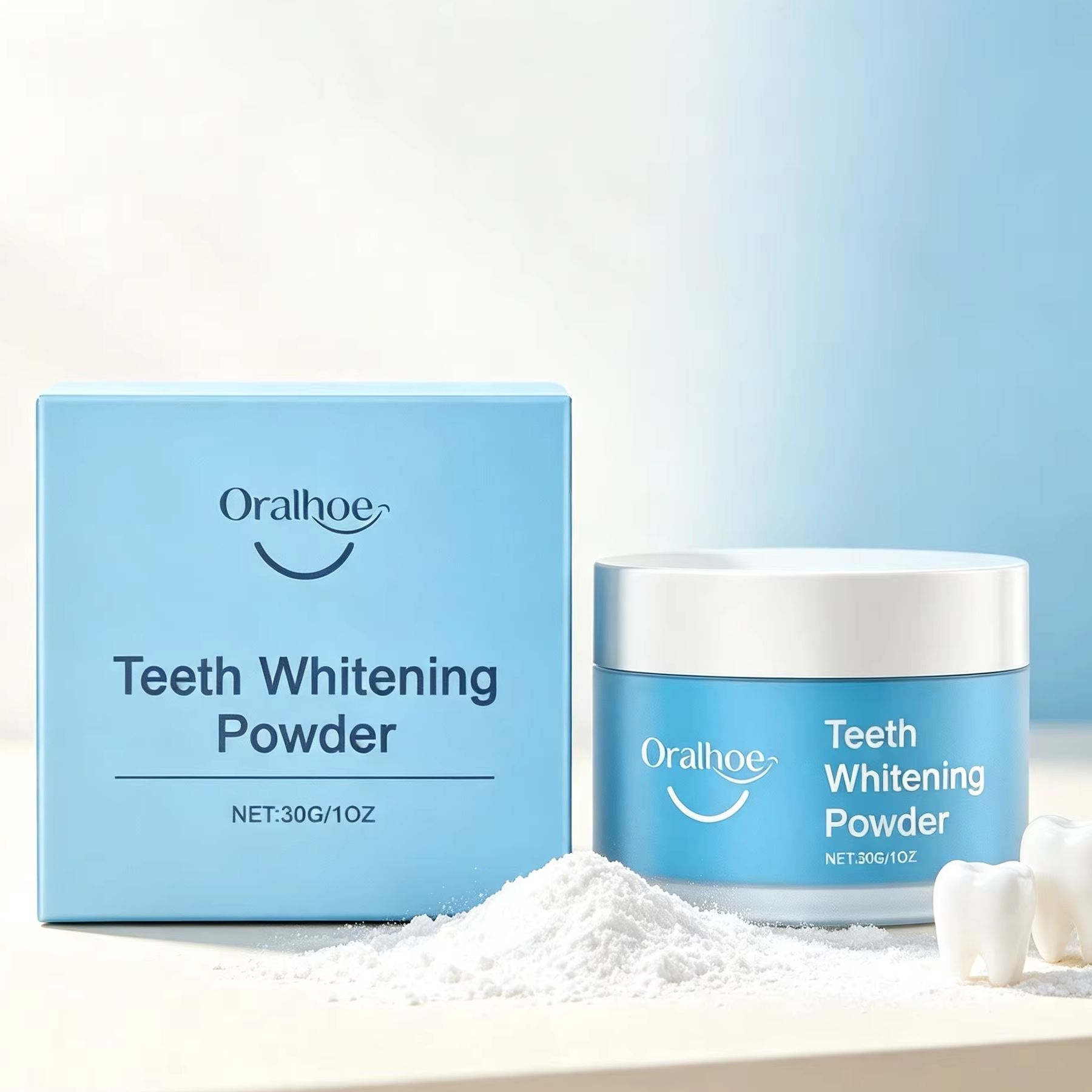 Pó Dental Oralhoe para Escovaç - Teeth Whitening App avaliação e preço