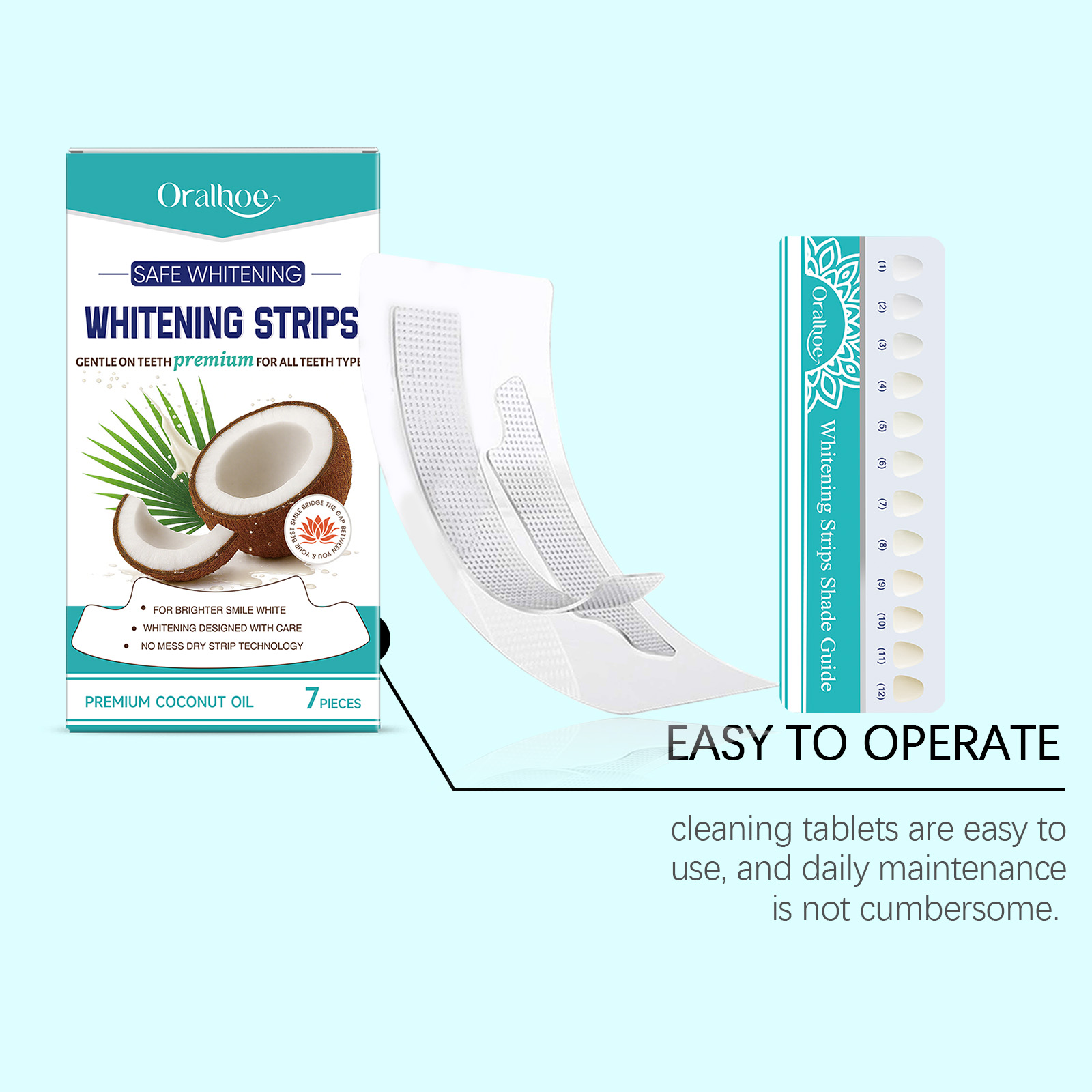 Tiras de clareamento dental co - Teeth Whitening With Coconut Oil avaliação e preço
