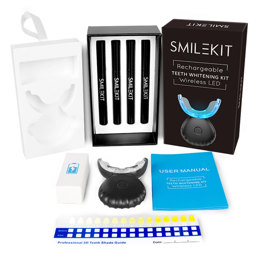 Kit de clareamento dental dos  - Teeth Whitening Bleaching Kit avaliação e preço