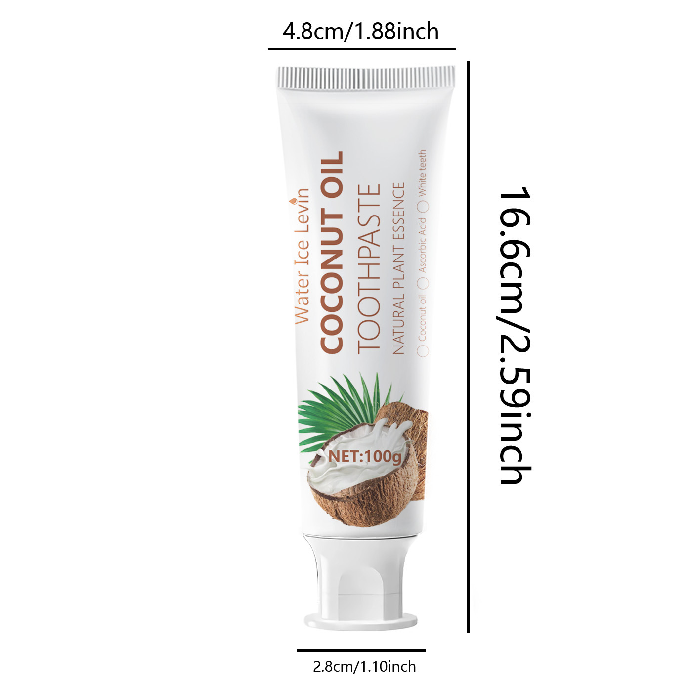 100g de creme dental branquead - Teeth Whitening With Coconut Oil avaliação e preço